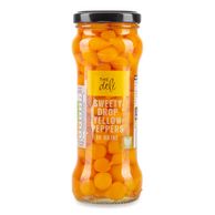 Sweety Drop Yellow Peppers In Brine 235g (150g Drained) The Deli